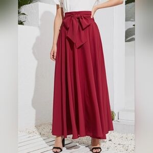 Red Long Skirt